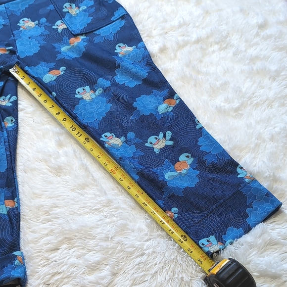 Blackmilk Pokemon Blue Squirtle Flowers Cuffed Pants Size XXL - Picture 14 of 14